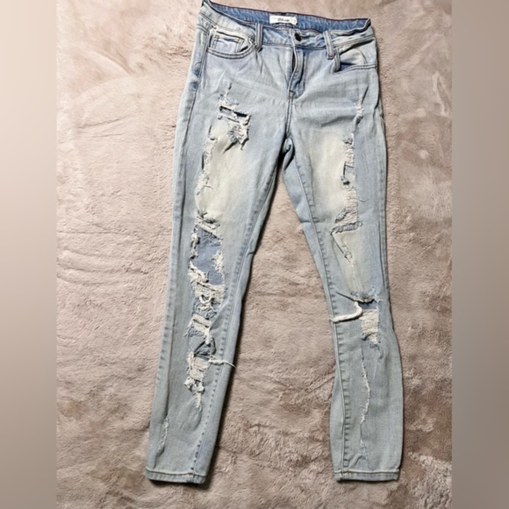distressed boyfriend jeans